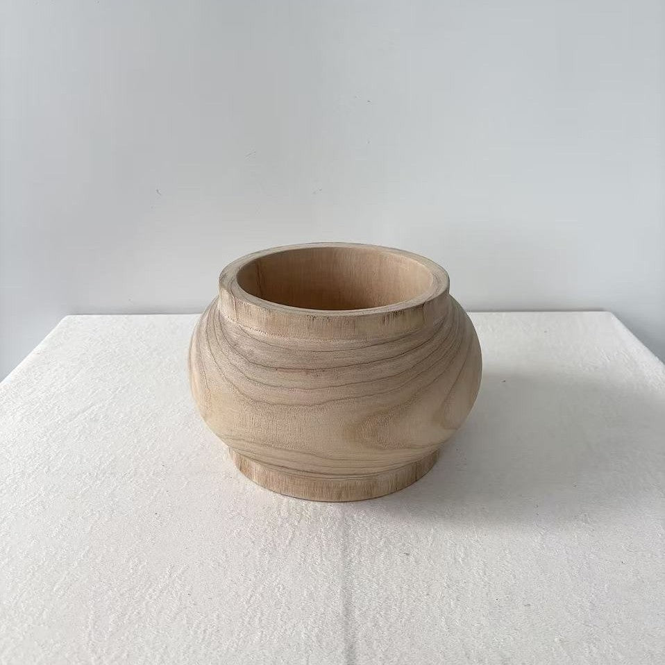 Wood Flower Vase